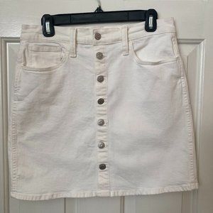 Madewell Cream Denim Skirt_Size 30 Waist